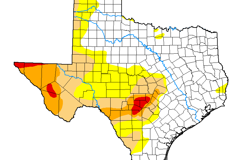 outlook+water: Drought holding steady, La Niña on the way, possible improvements for the Hill Country